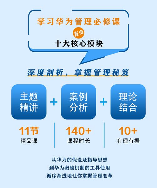 学习华为管理的10堂必修课 学习华为管理的10堂必修课